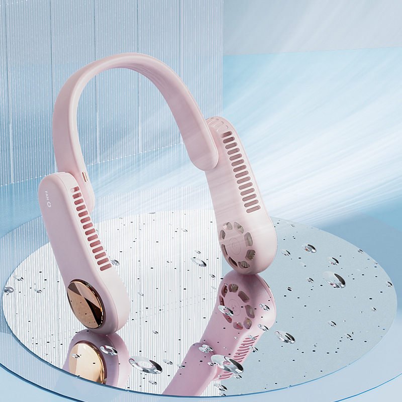 Mini Personal Hanging Neck Fan USB Rechargeable Wearable Portable Neckband Summer Sports Fan Household Silent Fan Radiator - Image 5