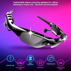 Bluetooth Stereo Polarized Sunglasses with Built-In Earphones & Microphone