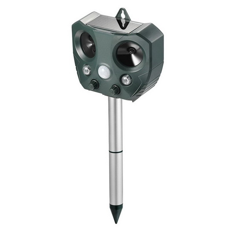 Solar Ultrasonic Bird Repeller, Snake Repeller, Cat Repeller, Dog Repeller, Infrared Light Flashing, Animal Repeller - Image 3