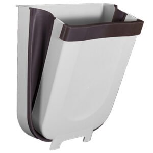 Trash Can Kitchen Wall Mounted Garbage Bin Foldable Waste Bi