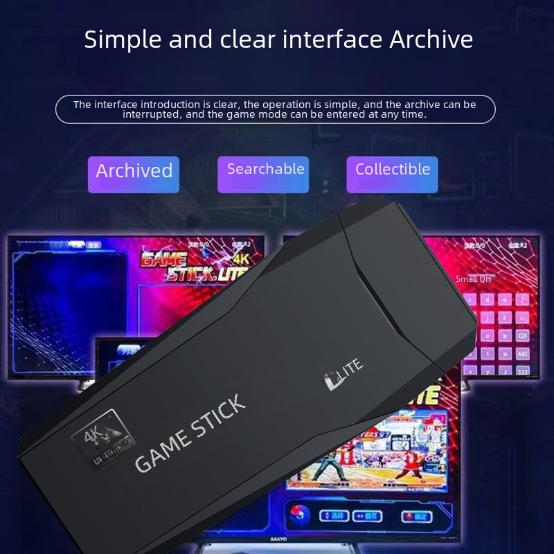 M8 Home Use Tv Game Console Wireless Controller Dual Player Street Fighter High Definition Vintage Gaming Machine - Image 3