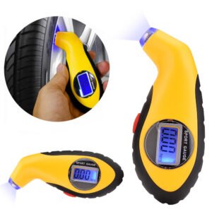 Car Precision Measuring Car Tire Pressure Meter LED Liquid Crystal Blue Display Electronic Digital Tire Pressure Meter