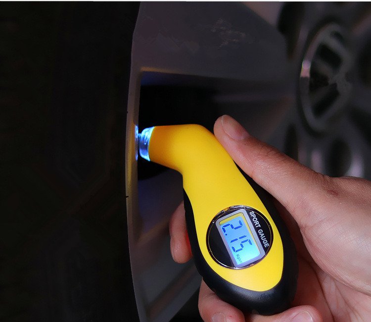 Car Precision Measuring Car Tire Pressure Meter LED Liquid Crystal Blue Display Electronic Digital Tire Pressure Meter - Image 3
