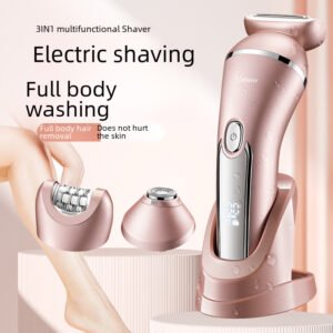 Women's Multi-function Electric Shaver Household Three-head Replacement Hair Remover Full Body Washing Whole Body Hair Scraper
