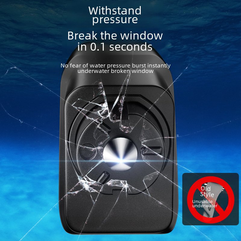 Car Emergency Window Breaker Multifunctional Portable Safety Hammer One Second Window Breaking Escape Hammer Car Emergency Safety Hammer - Image 4