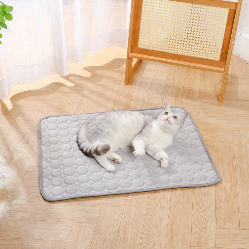 Pet Summer Ice Silk Mat Cooling Sleeping Mat Pet Sofa Mat Floor Mat Dog Ice Mat Spring And Summer Cat Cool Mat - Image 3