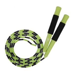 Children's bamboo skipping rope adjustable pattern bead skipping rope